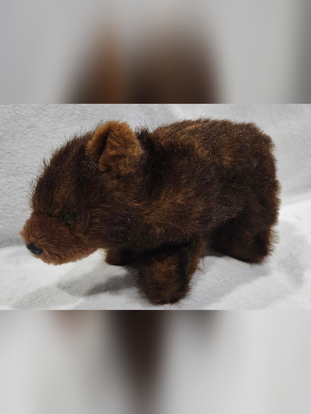 Vintage 90s Country Critters Brown Bear Hand Puppet